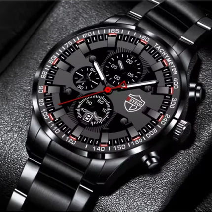 Men's Stainless Steel Business Fashion Watch with Gift Bracelet