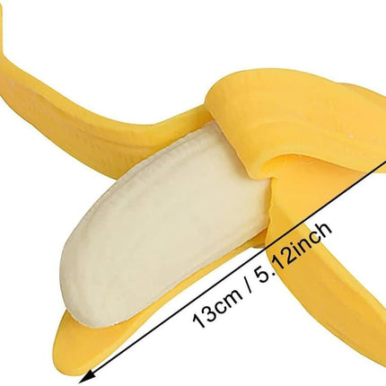 2 Pack Slow Rising Peeled Banana Squishy Toy, Soft Simulation Stress Relief Fidget