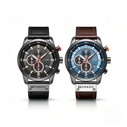 Men's Waterproof Quartz Watch Multifunction Sports Casual Wristwatch