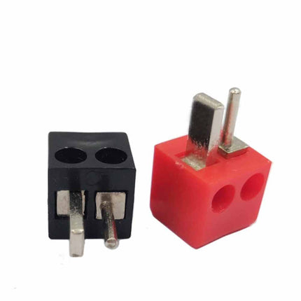 2PCS 2-Pin DIN Hi-Fi Speaker Plug Set with Screw Connections Red & Black