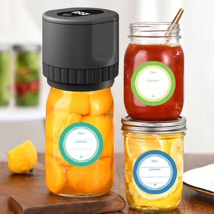 Electric Automatic Mason Jar Vacuum Sealer Kit with Lids