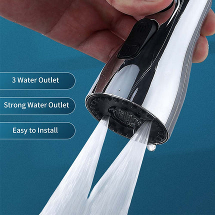 360° Swivel Faucet Sprayer Head, 3-Mode Nozzle Replacement