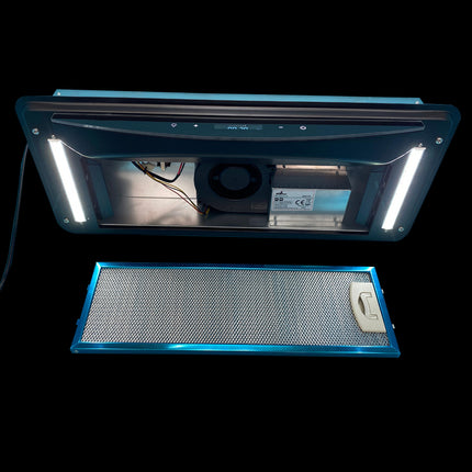 Flush Mount Rangehood for Marine, RV & Caravan with 12V Extraction Fan & LED Lighting