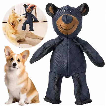 2025 Unbreakable Mighty Bear Tough Indestructible Dog Toy with Squeaker