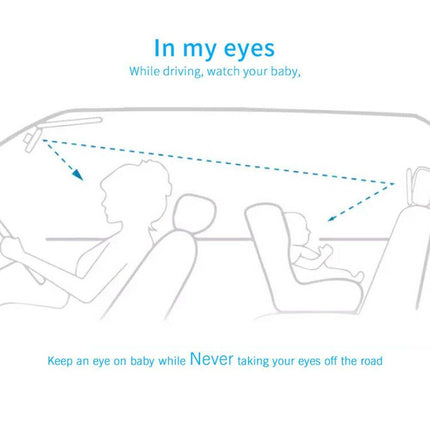 Wide-Angle Baby Car Seat Mirror – Safely Monitor Rear-Facing Infant & Toddler
