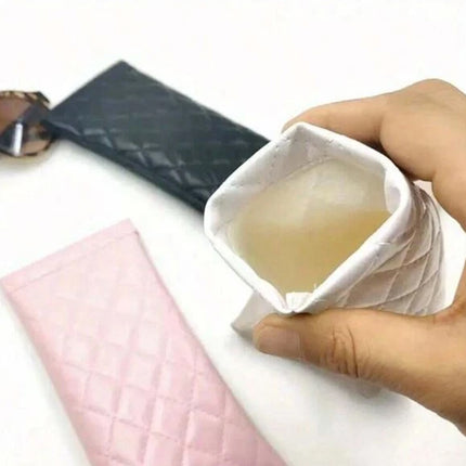 PU Leather Glasses Case Pouch with Spring Close for Sunglasses or Phone