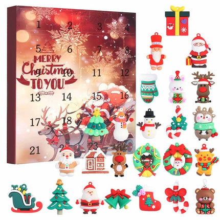 3D 2026 Santa Christmas Advent Countdown Calendar 24-Day Kids Gift