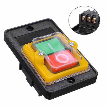 Waterproof On/Off Push Button Switch for Drill Press & Grinder