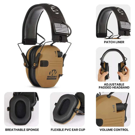 Slim Electronic Shooting Earmuff – Noise-Blocking Hearing Protection