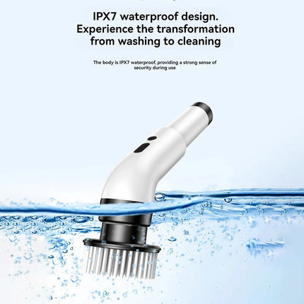 Cordless Electric Spin Scrubber with 9 Interchangeable Brush Heads for Bathroom Floor Tile Cleaning