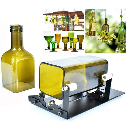Adjustable Glass Bottle Cutter Kit with 5 Wheels Round Cutting Tool