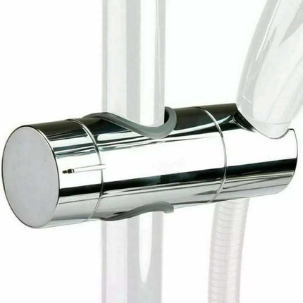 Adjustable Shower Riser Rail Holder & Hose Slider Clamp