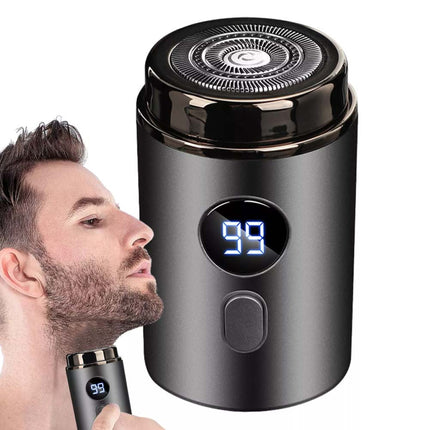 Mini USB Rechargeable Electric Razor for Men with Digital Display Portable