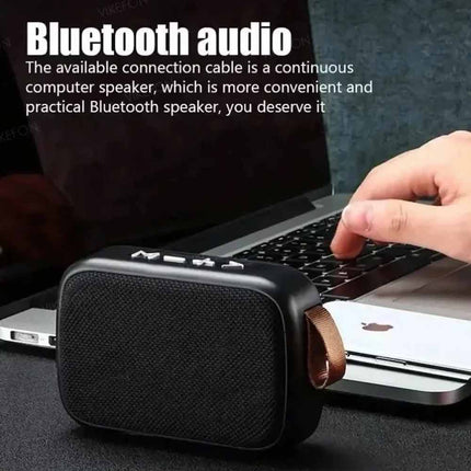 Portable Mini Fabric Bluetooth Speaker Soundbar with FM Radio TF Card & USB