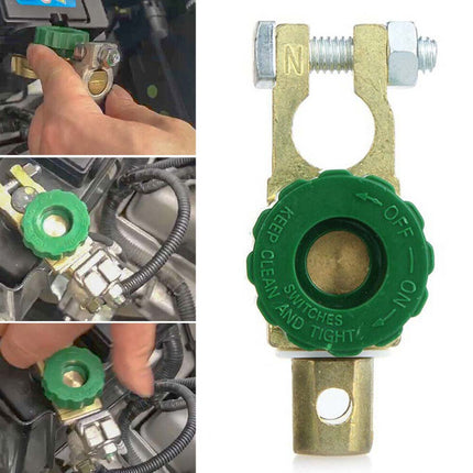Heavy Duty 17mm Battery Kill Switch - Universal Master Disconnect Isolator for Car Truck Boat Motorcycle
