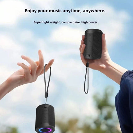 Portable Mini Bluetooth Speaker with RGB Lights Loud Sound & Deep Bass