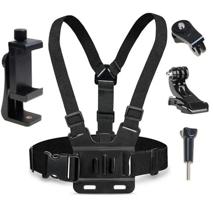 5PCS Chest Mount Harness Strap Action Camera & Phone Holder POV