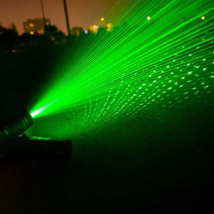 Red Aluminium USB Rechargeable Green Beam Laser Pointer Pen 532nm