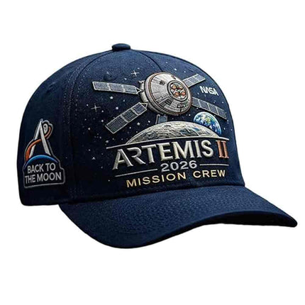 2026 Back to the Moon Cap, Artemis II Lunar Mission Commemorative Hat