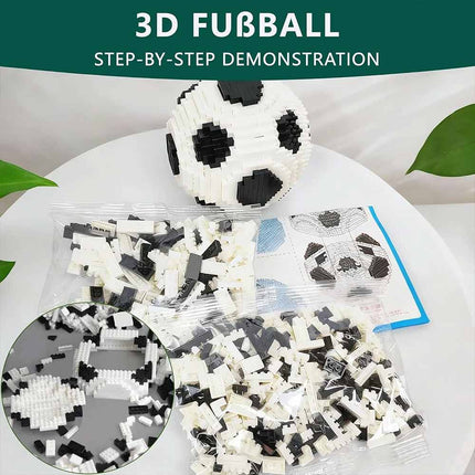 9.5CM Football Building Blocks Set Creative Educational Soccer Model Toy