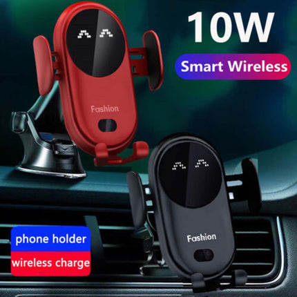 Smart Sensor Wireless Car Charger, 15W Fast Charging, Auto Clamping Air Vent Mount for iPhone & Android (Model S11)