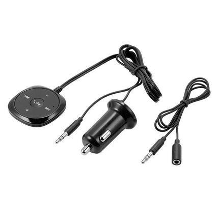 Bluetooth Car Adapter for Aux - 5.0 Receiver with USB Charger, Hands-Free Car Kit