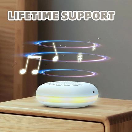 Portable White Noise Sound Machine 20 Sounds with RGB Light for Sleep Adults & Kids