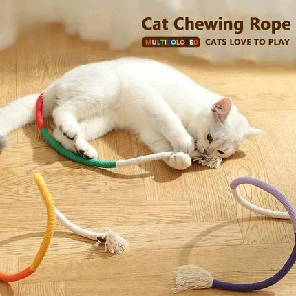 Interactive Catnip Rope & Plush Toy – Teeth Cleaning for Kittens