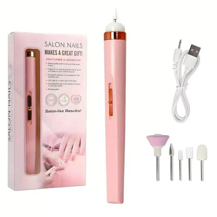 Portable USB Electric Nail Drill Set for Manicure Pedicure