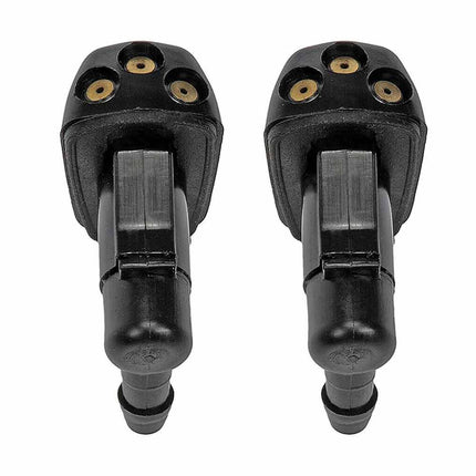 Universal Windshield Washer Nozzles (2-Pack) - Direct Replacement Front Wiper Jet Sprayers