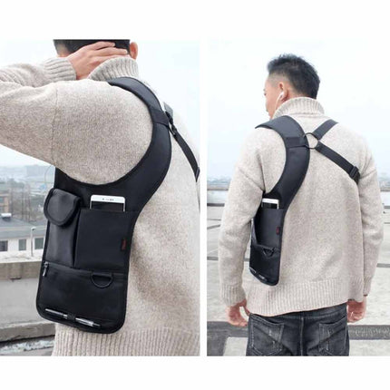 Anti-Pry Hidden Underarm Organizer Bag – Leather Case for Tablet, Cards, Men & Women