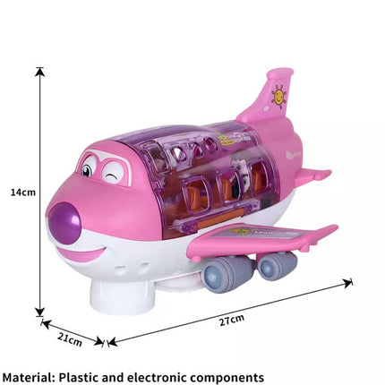 360° Rotating Electric Toy Plane with Sound & Light, Xmas Gift for Boys