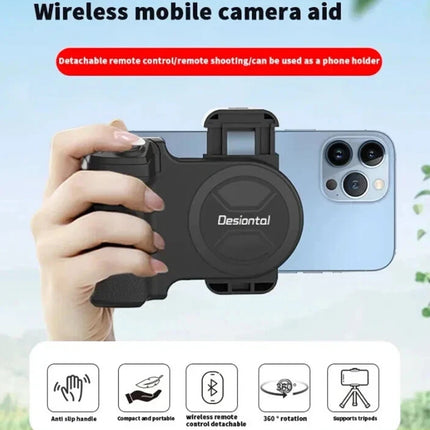 Universal Bluetooth Camera Grip Selfie Shutter Stabilizer for Smartphones
