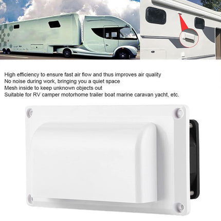 12V 15W RV Side Vent Fan | Powered Roof Ventilation Exhaust Fan for Motorhome, Caravan, Camper Trailer