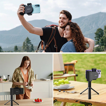 Universal Bluetooth Camera Grip Selfie Shutter Stabilizer for Smartphones