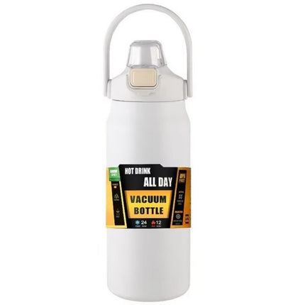 Portable Stainless Steel Thermos Water Bottle 1/1.2/1.5L Hot Cold Outdoor