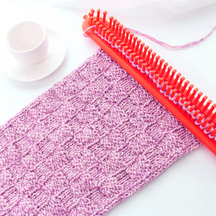 26CM Red Scarf Knitting Loom Kit with Sewing Needle DIY Craft Tool