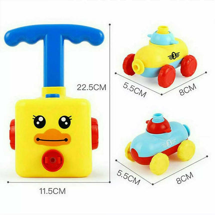 Balloon Powered Car Toy | Inertia Launch Vehicle for Kids Science Experiment