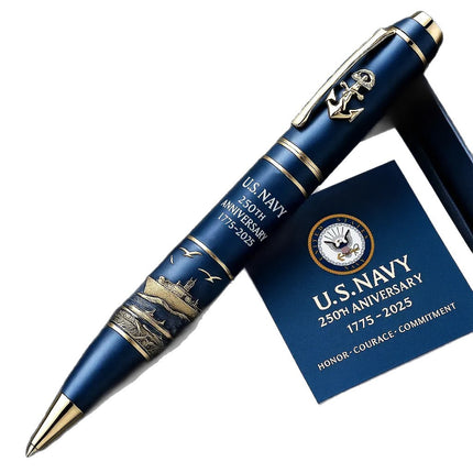 U.S. Navy 250th Anniversary Pen (1775–2025) – Naval Collectible Gift
