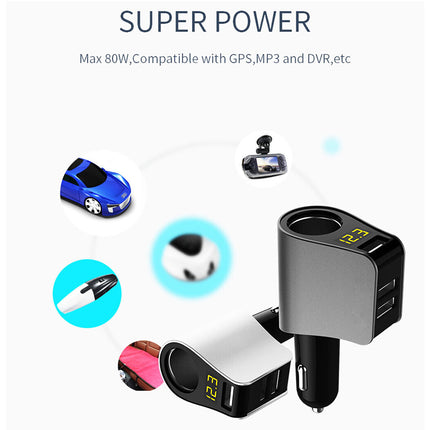 Universal Dual USB Car Charger - 3.1A Fast Charging Cigarette Lighter Adapter