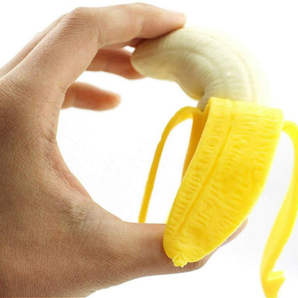2 Pack Slow Rising Peeled Banana Squishy Toy, Soft Simulation Stress Relief Fidget
