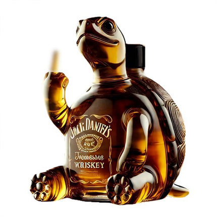 2025 Unique Turtle Glass Whiskey Bottle Decanter Animal Gift
