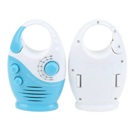 Waterproof Portable FM/AM Radio for Shower, Hanging in Bathroom