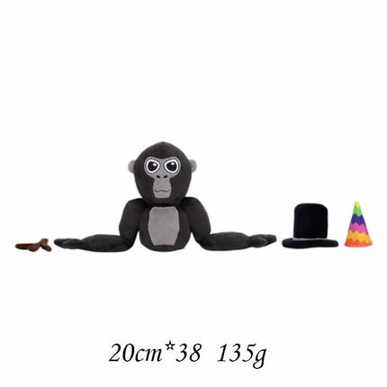 Short Plush Gorilla Monkey Stuffed Animal Toy Doll Gift for Kids