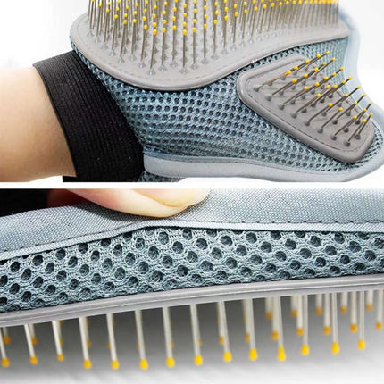 Breathable Heavy Duty Pet Grooming Glove Hair Removal Mitts for Cats & Dogs