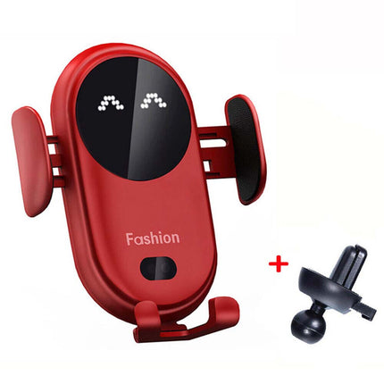 Smart Sensor Wireless Car Charger, 15W Fast Charging, Auto Clamping Air Vent Mount for iPhone & Android (Model S11)