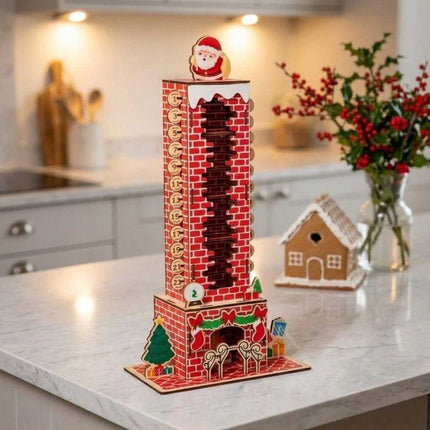 24-Day Xmas Countdown Santa Chimney Calendar Christmas Puzzle Toy