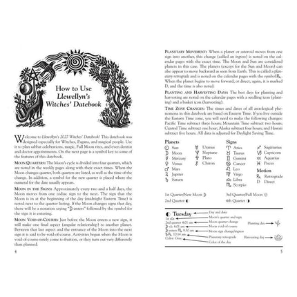 2027 Witches' Datebook Spiral Bound January to December Planner