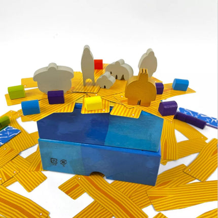 Rafter Five Action Building Board Game for 1-6 Players Party Cards Game