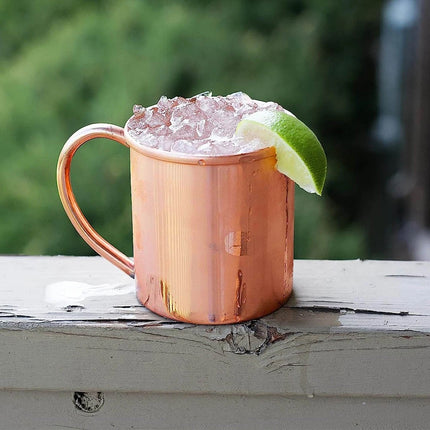 450ML Pure Copper Mug for Mule, Coffee, Beer, Cocktail – Camping Gold